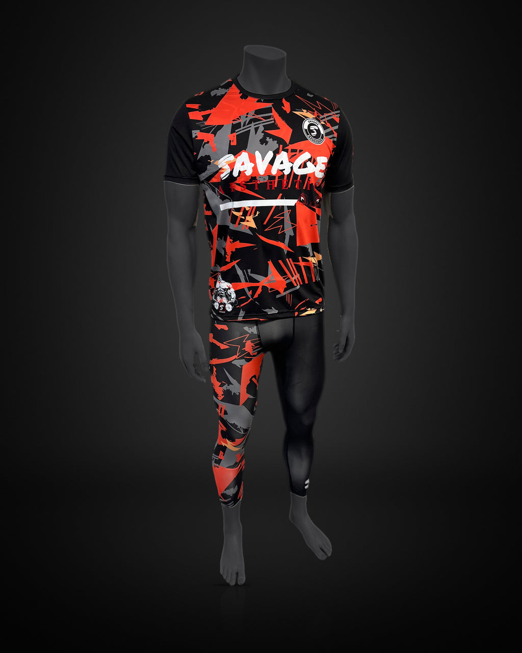 Savage Wildfire Camo Training Set (Shirt + Tights)
