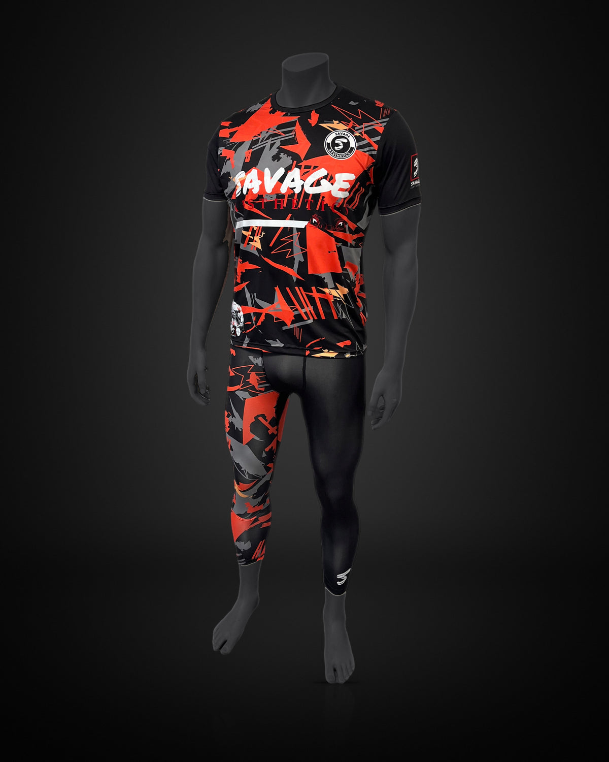 Savage Wildfire Camo Training Set (Shirt + Tights)